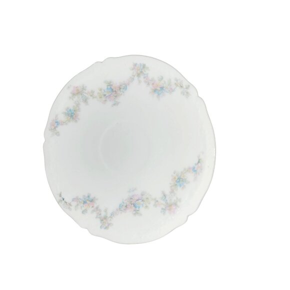 Vintage Teacup and Saucer Set by OBERPFALZ Bone China Pink Blue Floral Bavaria - Picture 8 of 11